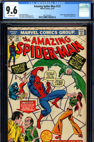 Amazing Spider-Man #127 CGC graded 9.6 John Romita cover