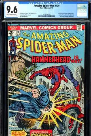Amazing Spider-Man #130 CGC graded 9.6 first Spidermobie - SOLD!