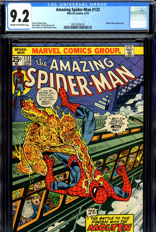Amazing Spider-Man #133 CGC graded 9.2 John Romita cover - SOLD!