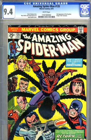 Amazing Spider-Man #135   CGC graded 9.4 - SOLD