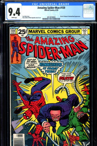 Amazing Spider-Man #159 CGC graded 9.4 white pages - Doc Ock/Hammerhead - SOLD!