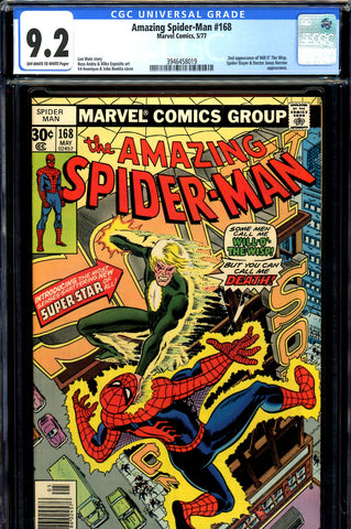 Amazing Spider-Man #168 CGC graded 9.2 second appearance Will o' the Wisp