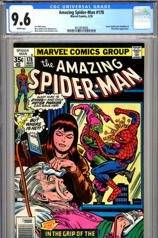 Amazing Spider-Man #178 CGC graded 9.6 Green Goblin cover and story - SOLD!