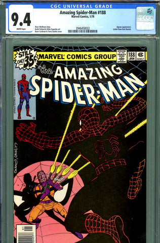 Amazing Spider-Man #188 CGC graded 9.4 Jigsaw cover and story