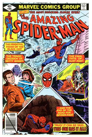 Amazing Spider-Man #195 VERY FINE+  origin of Black Cat