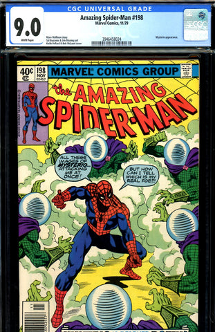 Amazing Spider-Man #198 CGC graded 9.0 Mysterio cover and story - SOLD!