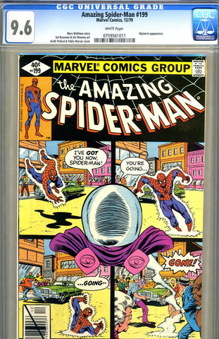Amazing Spider-Man #199   CGC graded 9.6 - SOLD!