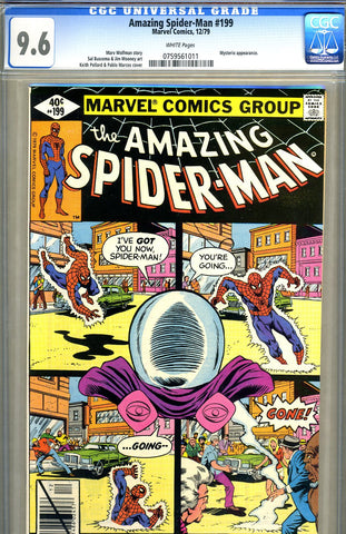 Amazing Spider-Man #199   CGC graded 9.6 - SOLD!