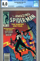 Amazing Spider-Man #252  CGC graded 8.0  first black costume SOLD!
