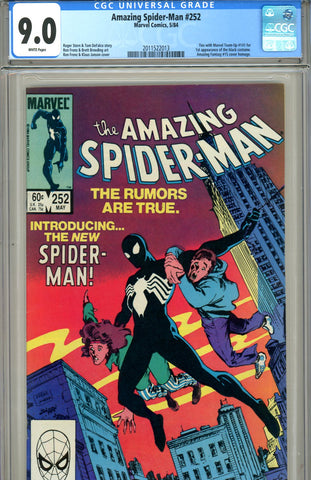 Amazing Spider-Man #252  CGC graded 9.0  first black costume - SOLD!