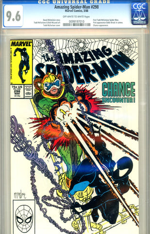 Amazing Spider-Man #298 CGC graded 9.6 first McFarlane Spider-Man SOLD!