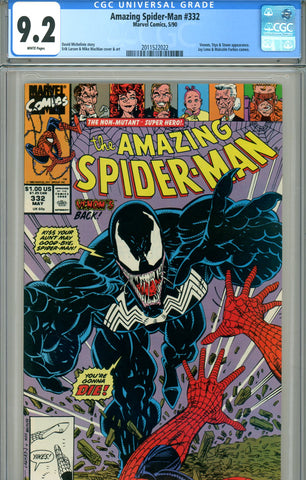 Amazing Spider-Man #332 CGC graded 9.2 Venom, Styx and Stone SOLD!