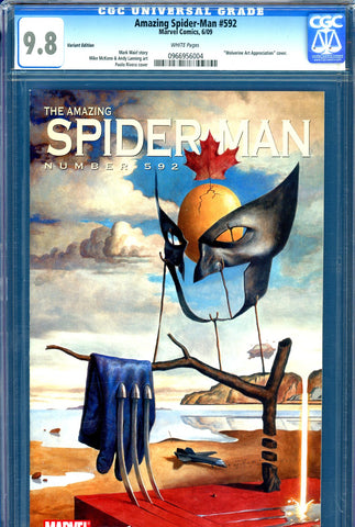 Amazing Spider-Man #592 CGC graded 9.8 HG  Variant Edition - SOLD!