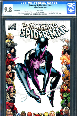 Amazing Spider-Man #603 CGC graded 9.8  Variant Edition  "Frame" cover - SOLD!