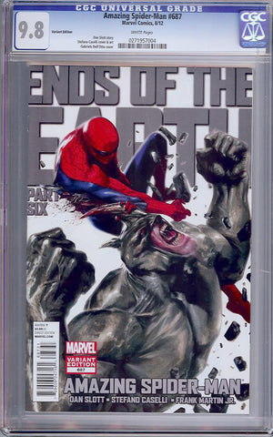 Amazing Spider-Man #687  CGC graded 9.8 - Variant Edition - HIGHEST - SOLD!