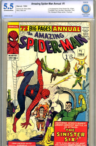 Amazing Spider-Man Annual #1   CBCS graded 5.5 SOLD!
