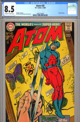 Atom #35 CGC graded 8.5 - Time Pool story