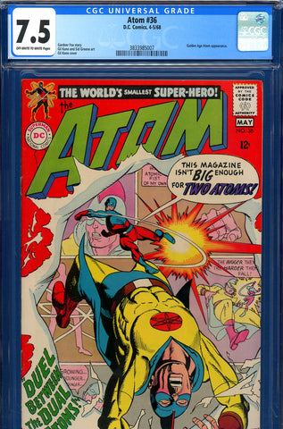Atom #36 CGC 7.5 Golden Age Atom appearance - Gil Kane cover and art