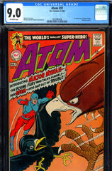 Atom #37 CGC graded 9.0 - first appearance of Major Mynah