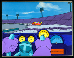 Original production cel -"Adventures of T-Rex" 021 MATTED