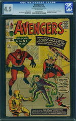 Avengers #02   CGC graded 4.5 SOLD!