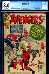 Avengers #06 CGC 3.0 - first Zemo and Masters of Evil - SOLD!