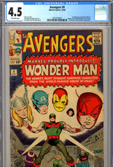 Avengers #09 CGC graded 4.5 origin of Wonder Man SOLD!