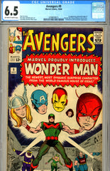 Avengers #09  CGC graded 6.5 first Wonder Man SOLD!