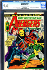Avengers #102 CGC graded 9.4 - Grim Reaper/Sentinels - SOLD!