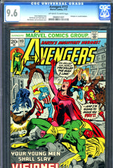 Avengers #113 CGC graded 9.6 vs suicide bombers - SOLD!