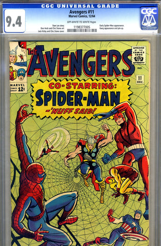 Avengers #11   CGC graded 9.4 - SOLD
