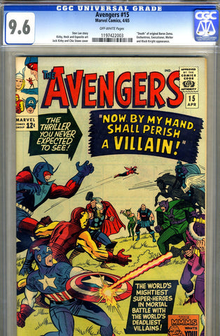 Avengers #15   CGC graded 9.6 - SOLD!