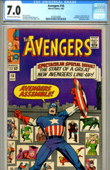 Avengers #16  CGC graded 7.0 classic cover SOLD!