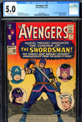 Avengers #19 CGC 5.0 - first Swordsman  origin Hawkeye - SOLD!