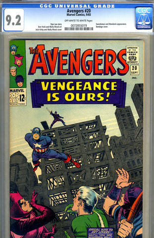 Avengers #20   CGC graded 9.2 - SOLD