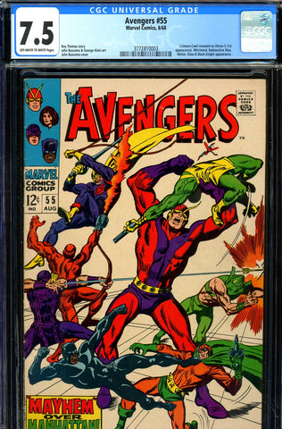 Avengers #055 CGC graded 7.5 - first app Ultron-5 - SOLD!