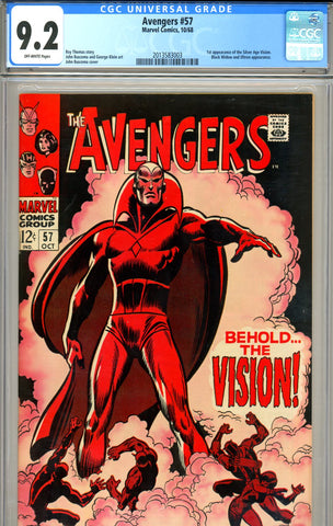 Avengers #057   CGC graded 9.2 first Vision - SOLD!