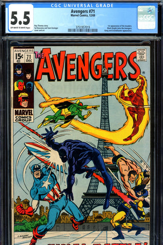 Avengers #71 CGC 5.5 - first appearance of the Invaders - SOLD!