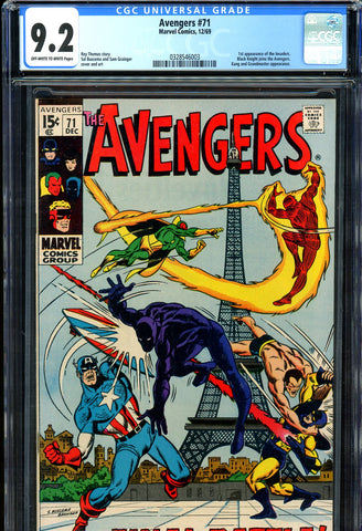 Avengers #071 CGC 9.2 - first Invaders - SOLD!