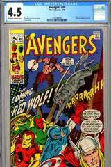 Avengers #080 CGC 4.5 - origin/1st app of Red Wolf - SOLD!