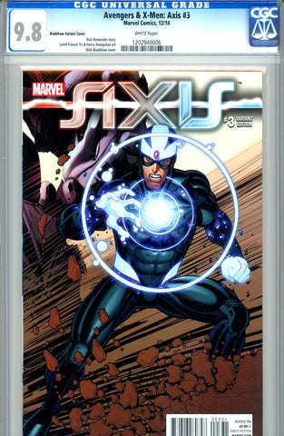 Avengers & X-Men: Axis #3  CGC graded 9.8 - Bradshaw-c  HG - SOLD!
