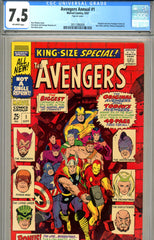 Avengers Annual #01 CGC graded 7.5 white pages SOLD!