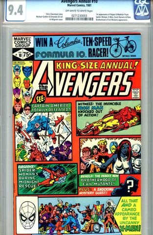 Avengers Annual #10   CGC graded 9.4  SOLD!