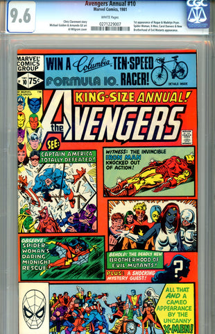 Avengers Annual #10   CGC graded 9.6 first "Rogue" - SOLD!
