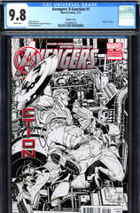 Avengers: X-Sanction #1 CGC graded 9.8 - HI GRADED - Sketch cover - SOLD!