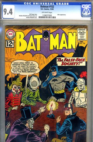 Batman #152   CGC graded 9.4 - Joker story - SOLD!