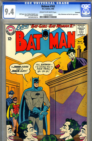 Batman #163   CGC graded 9.4  - Savannah copy - SOLD!