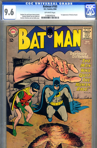 Batman #165   CGC graded 9.6  - first Patricia Powell - SOLD!