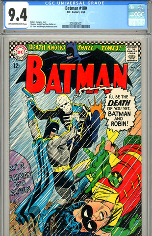 Batman #180 CGC graded 9.4 - SOLD!