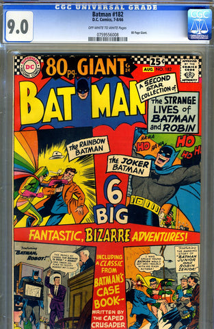 Batman #182   CGC graded 9.0 - Giant - SOLD